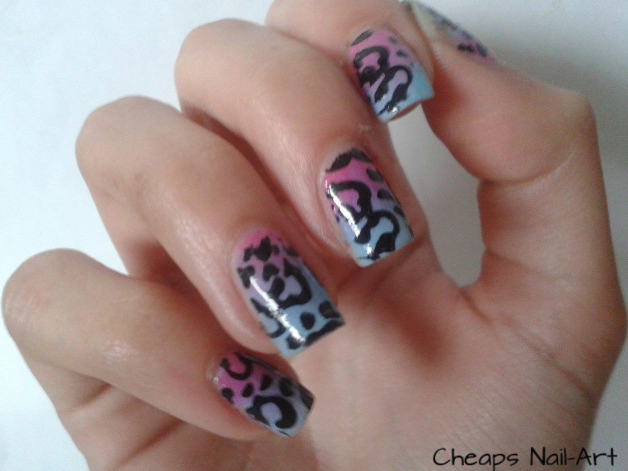 cheapsnail-art. nail art léopard